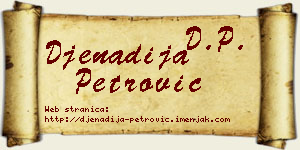Đenadija Petrović vizit kartica